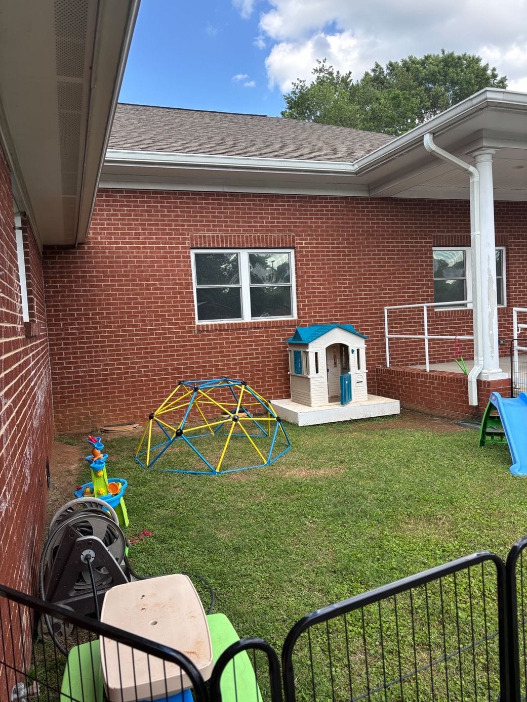 Backyard at Connect n Care ABA clinic in Charlotte, NC