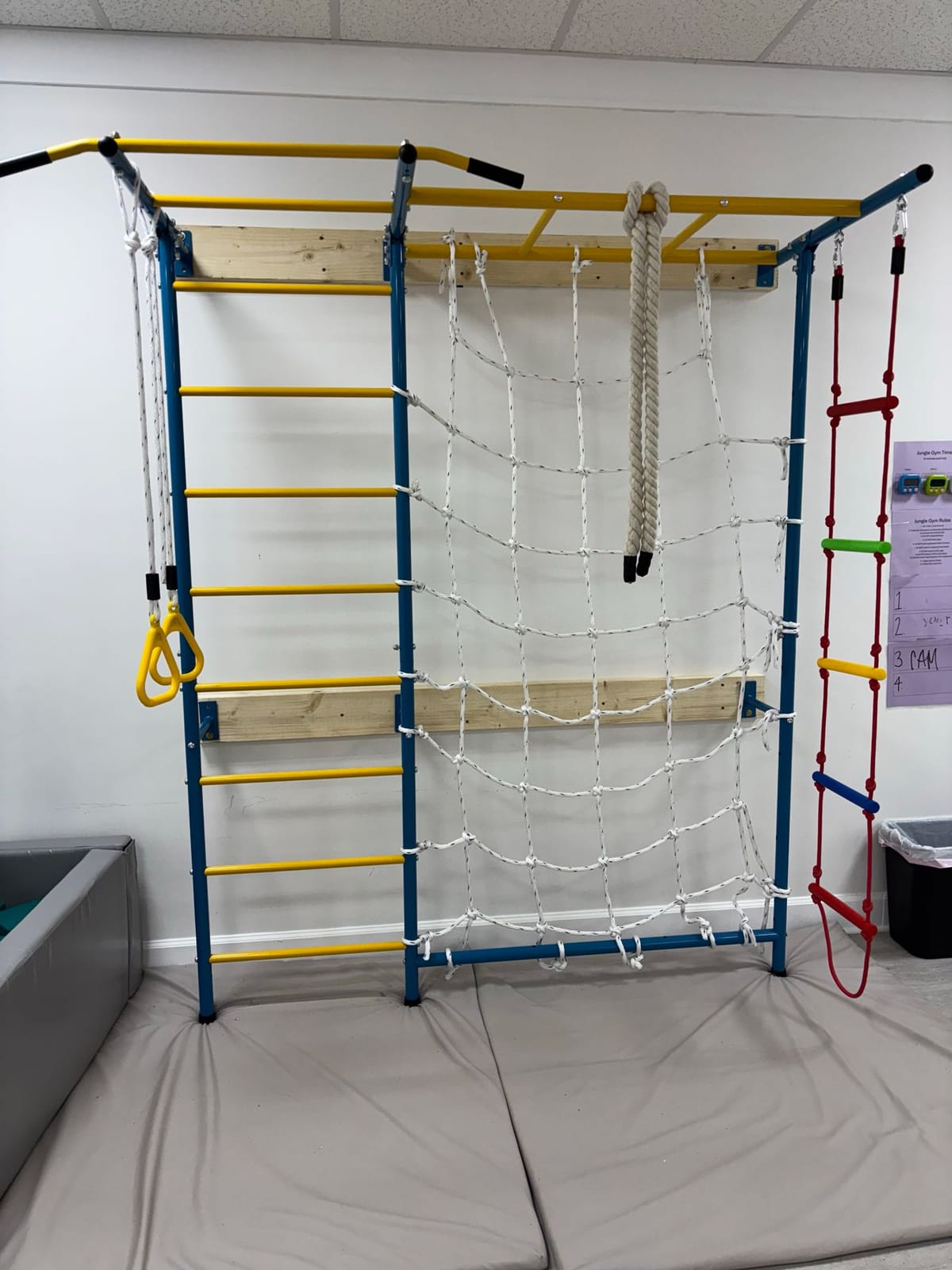Climbing frame at ABA therapy center in North Carolina